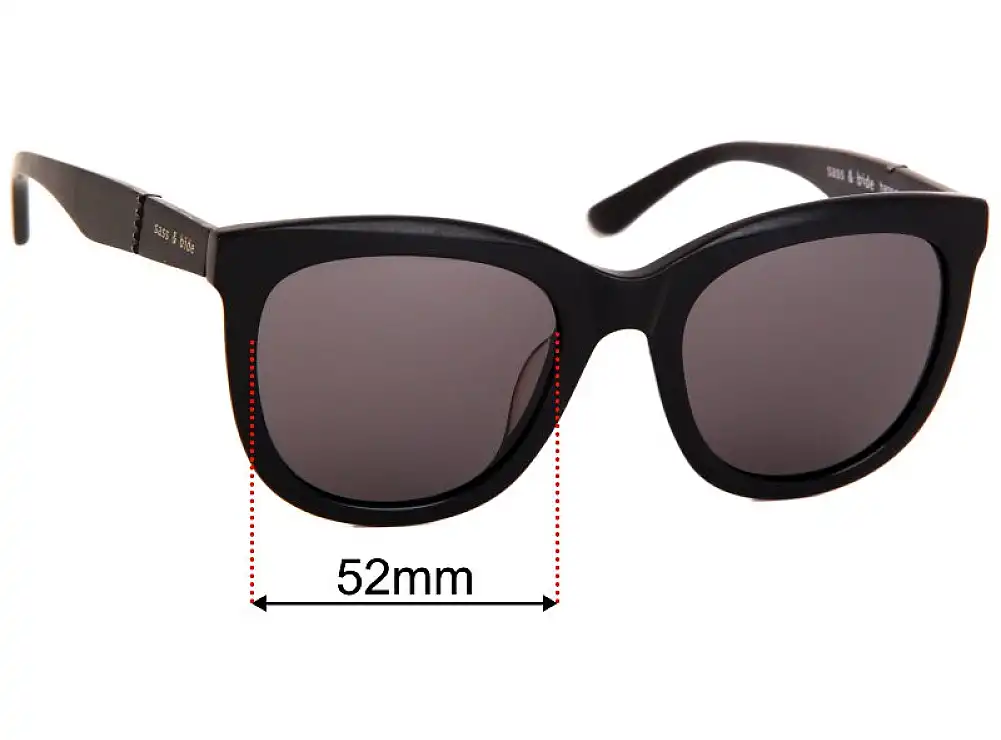 Sunglass Fix Replacement Lenses for Sass & Bide Sukha Jam - 52mm Wide Sunglass Fix Replacement Lenses for Sass & Bide Sukha Jam - 52mm Wide
