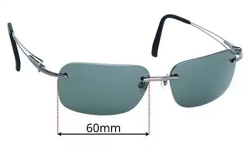 Sunglass Fix Replacement Lenses for Serengeti Piers - 60mm Wide Sunglass Fix Replacement Lenses for Serengeti Piers - 60mm Wide