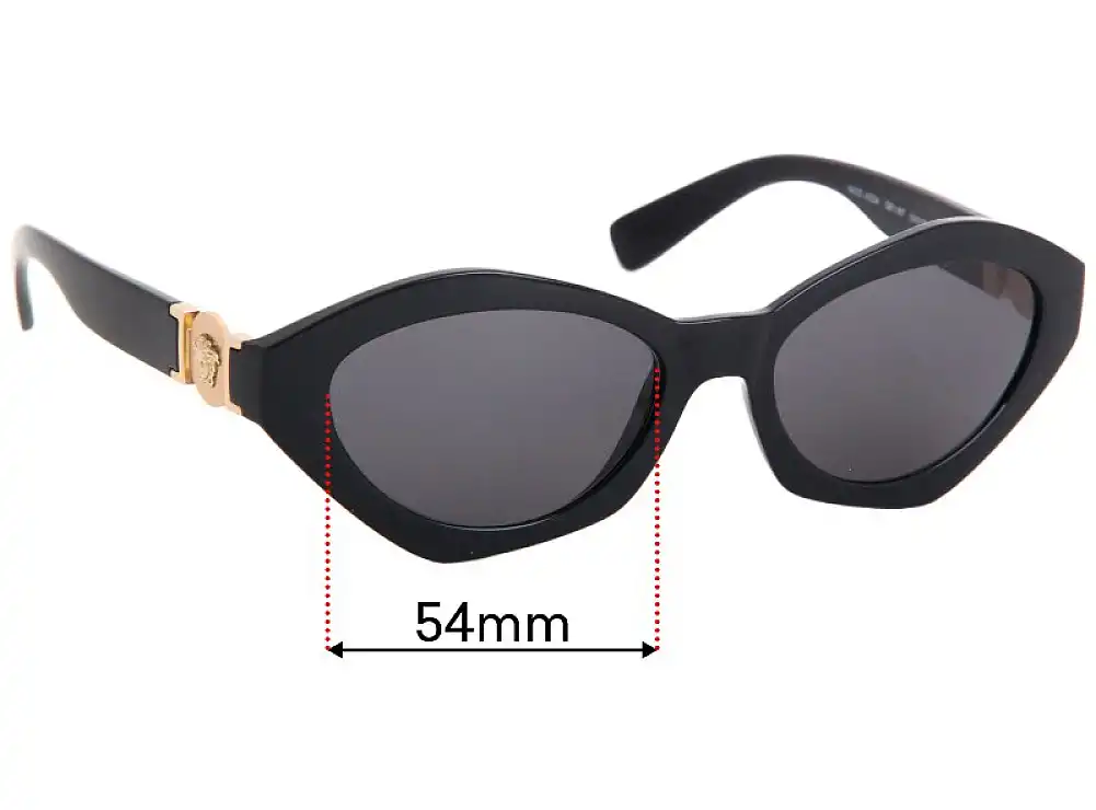 Sunglass Fix Replacement Lenses for Versace MOD 4334 - 54mm Wide Sunglass Fix Replacement Lenses for Versace MOD 4334 - 54mm Wide