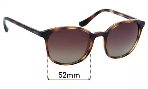 Sunglass Fix Replacement Lenses for Vogue VO5051-S - 52mm Wide Sunglass Fix Replacement Lenses for Vogue VO5051-S - 52mm Wide
