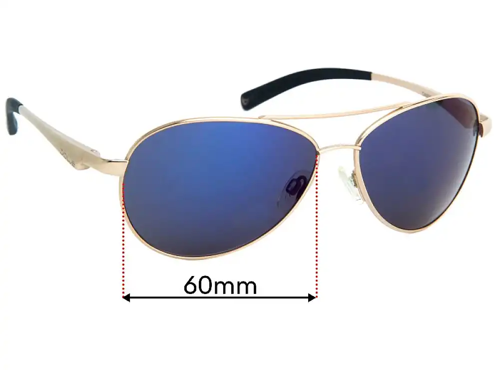 Sunglass Fix Replacement Lenses for Bolle Cassis - 60mm Wide Sunglass Fix Replacement Lenses for Bolle Cassis - 60mm Wide