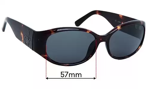 Sunglass Fix Replacement Lenses for Calvin Klein CK3101S - 57mm Wide Sunglass Fix Replacement Lenses for Calvin Klein CK3101S - 57mm Wide