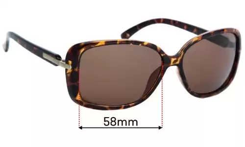 Sunglass Fix Replacement Lenses for Calvin Klein R673S - 58mm Wide Sunglass Fix Replacement Lenses for Calvin Klein R673S - 58mm Wide