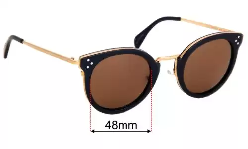 Sunglass Fix Replacement Lenses for Celine CL 40011U - 48mm Wide Sunglass Fix Replacement Lenses for Celine CL 40011U - 48mm Wide