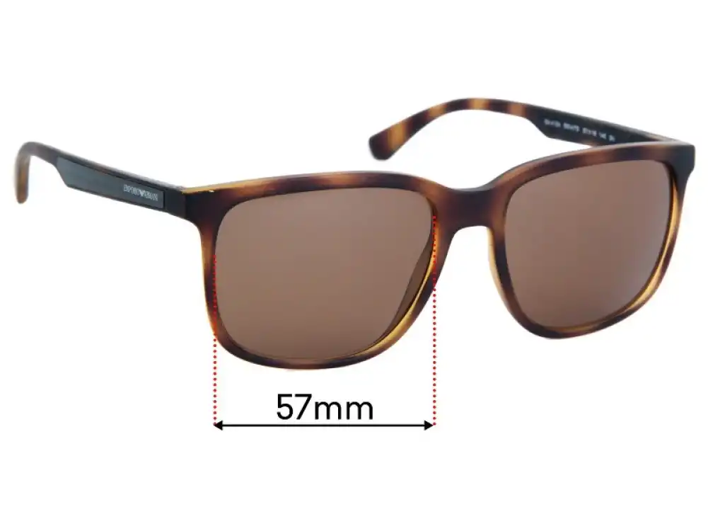 Sunglass Fix Replacement Lenses for Emporio Armani EA4104 - 57mm Wide Sunglass Fix Replacement Lenses for Emporio Armani EA4104 - 57mm Wide