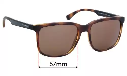 Sunglass Fix Replacement Lenses for Emporio Armani EA4104 - 57mm Wide Sunglass Fix Replacement Lenses for Emporio Armani EA4104 - 57mm Wide