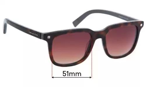 Sunglass Fix Replacement Lenses for Ermenegildo Zegna EZ 0090 - 51mm Wide Sunglass Fix Replacement Lenses for Ermenegildo Zegna EZ 0090 - 51mm Wide