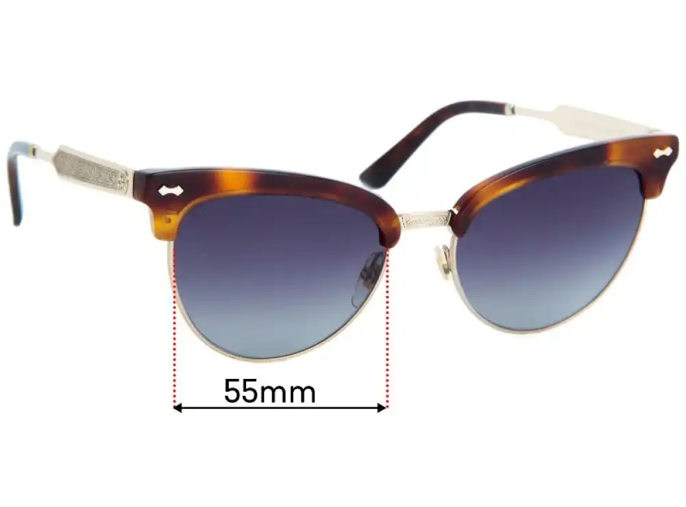 Gucci GG0055S Replacement Lenses - 55mm Gucci GG0055S Replacement Lenses - 55mm