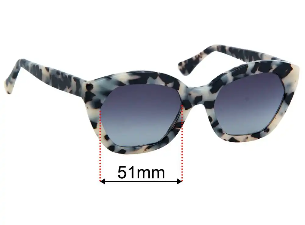 Sunglass Fix Replacement Lenses for L'Altra Ottica Chet 1 - 51mm Wide Sunglass Fix Replacement Lenses for L'Altra Ottica Chet 1 - 51mm Wide