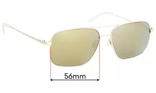 Sunglass Fix Replacement Lenses for Magnoli Clothiers Reddington - 56mm Wide Sunglass Fix Replacement Lenses for Magnoli Clothiers Reddington - 56mm Wide