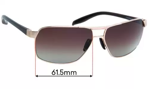 Sunglass Fix Replacement Lenses for Maui Jim MJ835 The Bird - 61mm Wide Maui Jim MJ835 The Bird Replacement Lenses 61mm wide