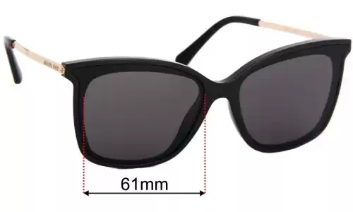 Sunglass Fix Replacement Lenses for Michael Kors MK2079U Zermatt - 61mm Wide Michael Kors MK2079U Zermatt Replacement Lenses 61mm wide