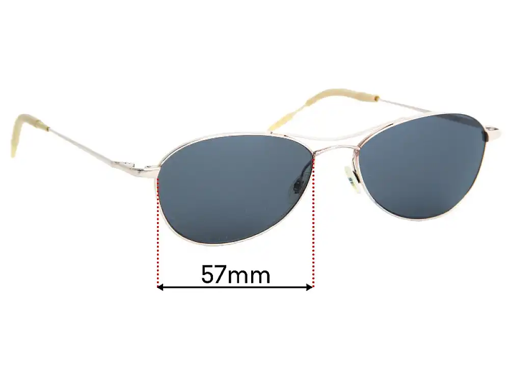 Sunglass Fix Replacement Lenses for Oliver Peoples AERO 57 - 57mm Wide Sunglass Fix Replacement Lenses for Oliver Peoples AERO 57 - 57mm Wide