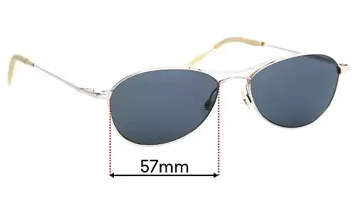 Sunglass Fix Replacement Lenses for Oliver Peoples AERO 57 - 57mm Wide Oliver Peoples AERO 57 Replacement Lenses 57mm wide