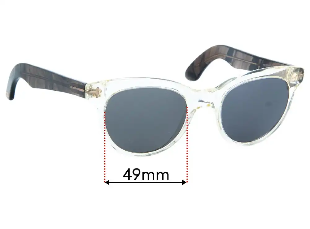 Sunglass Fix Replacement Lenses for Tom Ford TF5378 - 49mm Wide Sunglass Fix Replacement Lenses for Tom Ford TF5378 - 49mm Wide