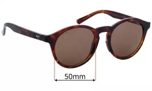 Sunglass Fix Replacement Lenses for Maui Jim MJ784 Pineapple - 50mm Wide Sunglass Fix Replacement Lenses for Maui Jim MJ784 Pineapple - 50mm Wide