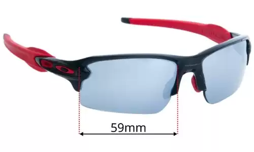 Sunglass Fix Replacement Lenses for Oakley Flak 2.0 OO9295 - 59mm Wide Oakley Flak 2.0 OO9295 Replacement Lenses 59mm wide