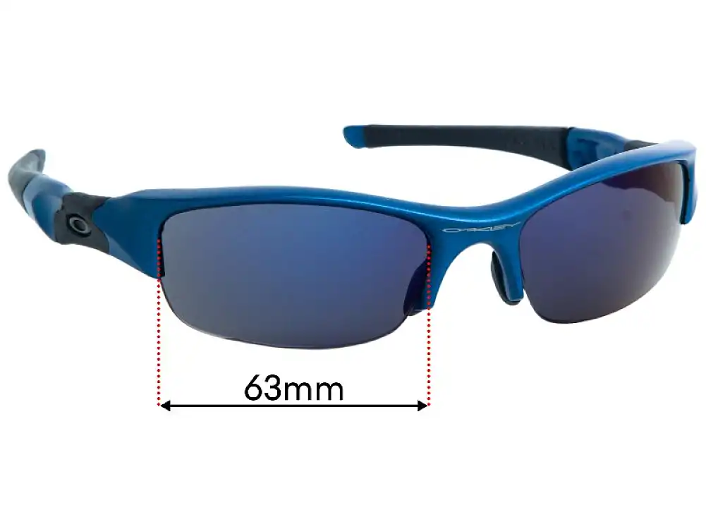 Sunglass Fix Replacement Lenses for Oakley Flak - 63mm Wide Sunglass Fix Replacement Lenses for Oakley Flak - 63mm Wide