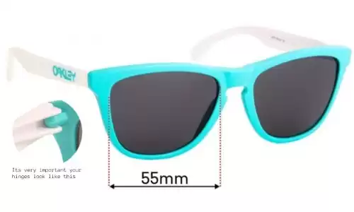 Oakley Frogskins Gen 3 Replacement Lenses 55mm Sunglass Fix Replacement Lenses for Oakley Frogskins Gen. 3 - 55mm Wide