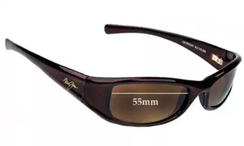 Sunglass Fix Replacement Lenses for Maui Jim MJ105 Shaka - 55mm Wide Sunglass Fix Replacement Lenses for Maui Jim MJ105 Shaka - 55mm Wide