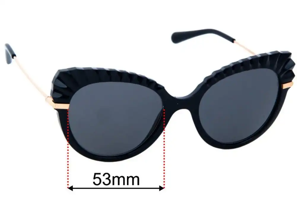 Sunglass Fix Replacement Lenses for Dolce & Gabbana DG6135 - 53mm Wide Sunglass Fix Replacement Lenses for Dolce & Gabbana DG6135 - 53mm Wide