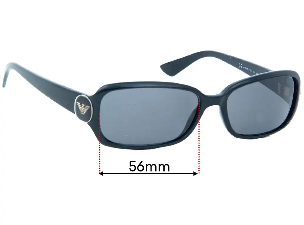 Sunglass Fix Replacement Lenses for Emporio Armani EA 9573/S - 56mm Wide Sunglass Fix Replacement Lenses for Emporio Armani EA 9573/S - 56mm Wide