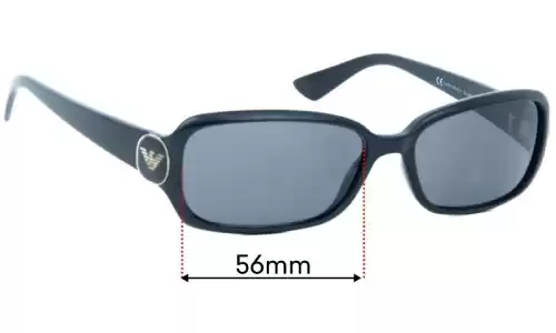 Sunglass Fix Replacement Lenses for Emporio Armani EA 9573/S - 56mm Wide Emporio Armani EA 9573/S Replacement Lenses 56mm wide