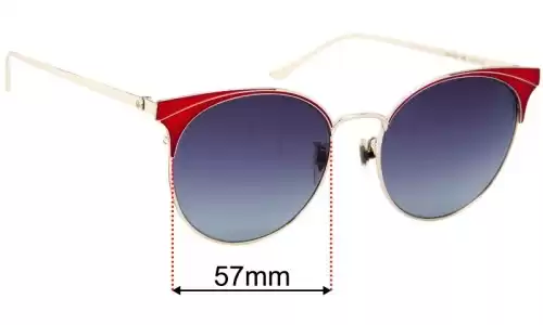 Sunglass Fix Replacement Lenses for Gucci GG0402SK - 57mm Wide Sunglass Fix Replacement Lenses for Gucci GG0402SK - 57mm Wide