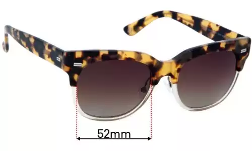 Sunglass Fix Replacement Lenses for Gucci GG3744/S - 52mm Wide Sunglass Fix Replacement Lenses for Gucci GG3744/S - 52mm Wide