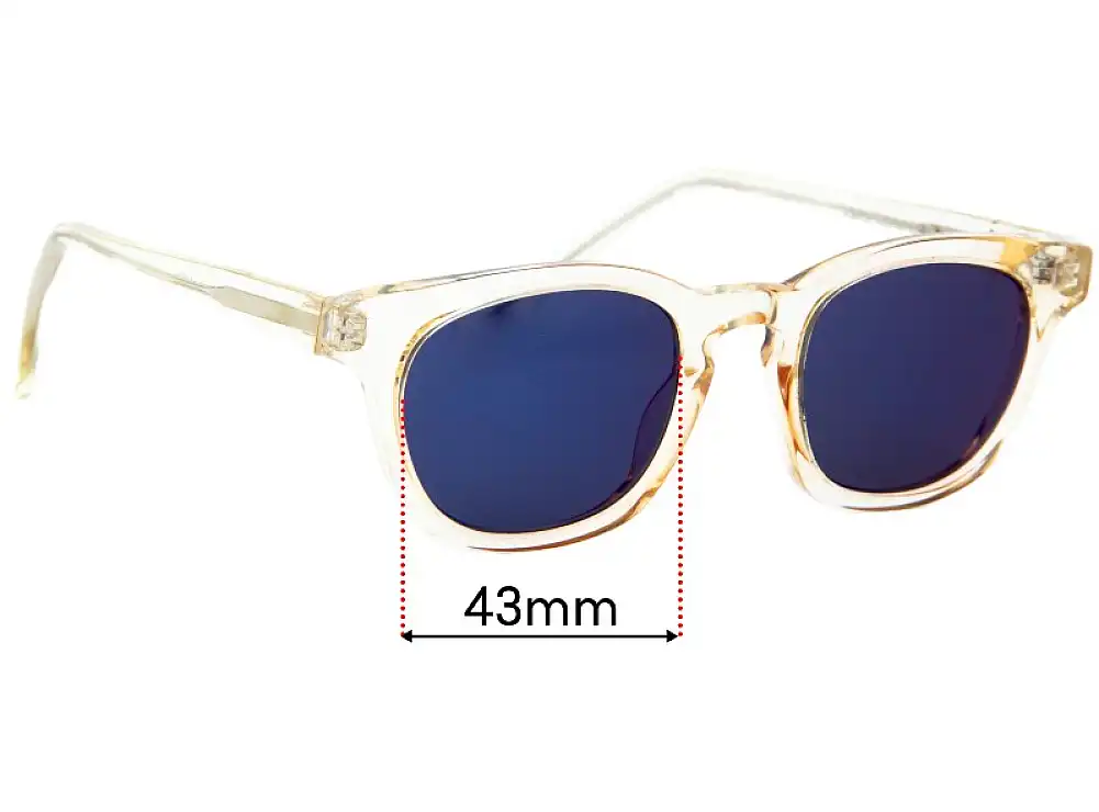 Sunglass Fix Replacement Lenses for Kala Allen - 43mm Wide Sunglass Fix Replacement Lenses for Kala Allen - 43mm Wide