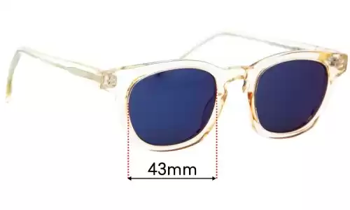 Sunglass Fix Replacement Lenses for Kala Allen - 43mm Wide Kala Allen Replacement Lenses 43mm wide