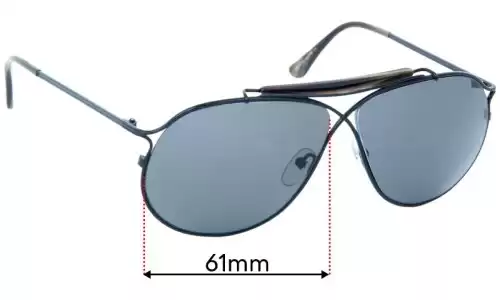 Sunglass Fix Replacement Lenses for Tom Ford Tom N.6 - 61mm Wide Tom Ford Tom N.6 Replacement Lenses 61mm wide