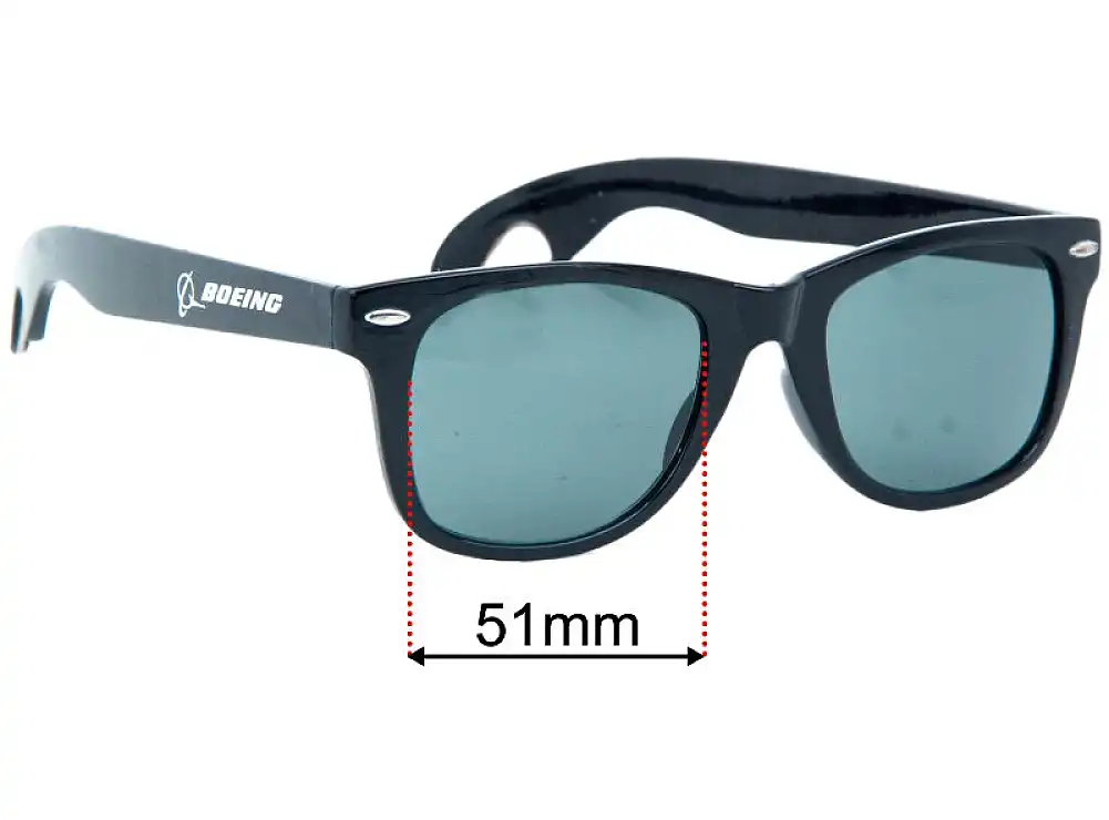 Sunglass Fix Replacement Lenses for Unbranded Boeing - 51mm Wide Sunglass Fix Replacement Lenses for Unbranded Boeing - 51mm Wide