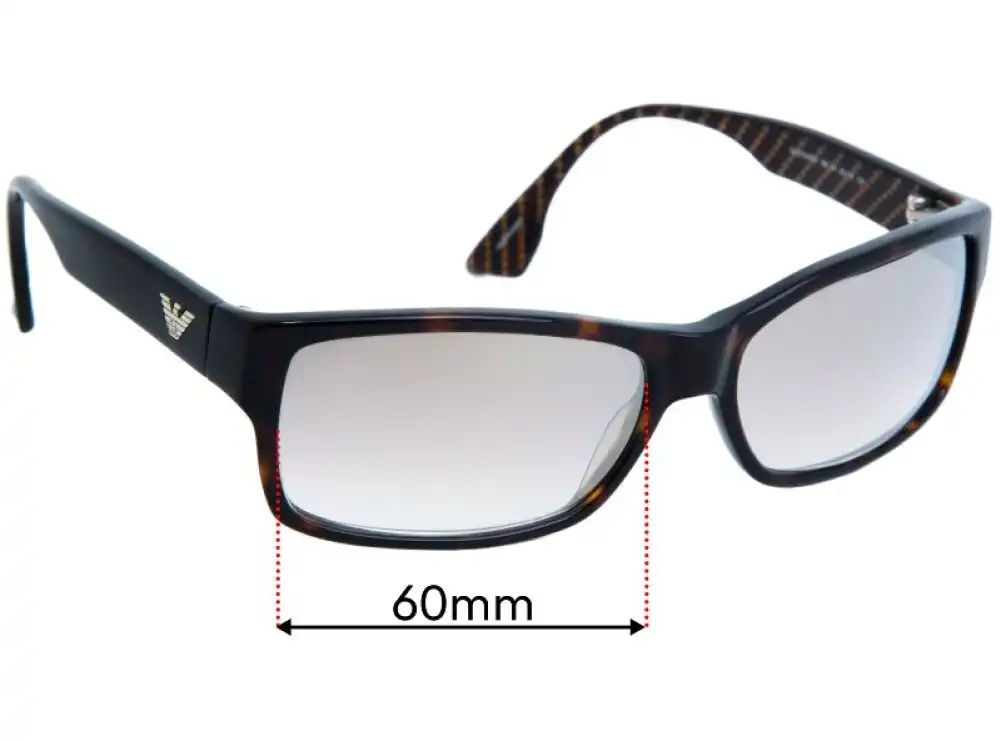 Sunglass Fix Replacement Lenses for Emporio Armani EA9754 - 60mm Wide Sunglass Fix Replacement Lenses for Emporio Armani EA9754 - 60mm Wide