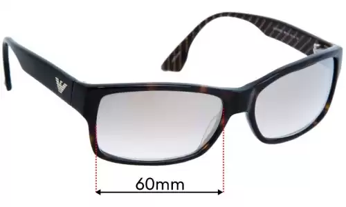 Sunglass Fix Replacement Lenses for Emporio Armani EA9754 - 60mm Wide Sunglass Fix Replacement Lenses for Emporio Armani EA9754 - 60mm Wide