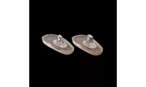 15mm Tear Shaped (Silver) Screw In Silicone Nose Pads 15mm Tear Shaped (Silver) Screw In Nose Pads