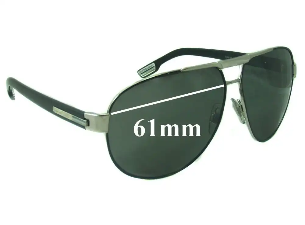 Sunglass Fix Replacement Lenses for Dolce & Gabbana DG2099 - 61mm Wide Sunglass Fix Replacement Lenses for Dolce & Gabbana DG2099 - 61mm Wide