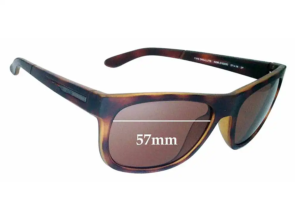 Sunglass Fix Replacement Lenses for Arnette Fire Drill Lite AN4206 - 57mm Wide Sunglass Fix Replacement Lenses for Arnette Fire Drill Lite AN4206 - 57mm Wide
