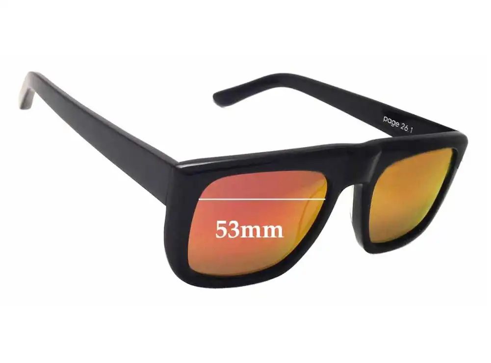 Sunglass Fix Replacement Lenses for Bassike Page 26.1 - 53mm Wide Sunglass Fix Replacement Lenses for Bassike Page 26.1 - 53mm Wide