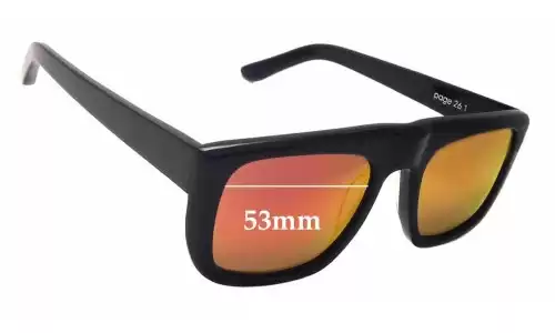 Sunglass Fix Replacement Lenses for Bassike Page 26.1 - 53mm Wide Sunglass Fix Replacement Lenses for Bassike Page 26.1 - 53mm Wide