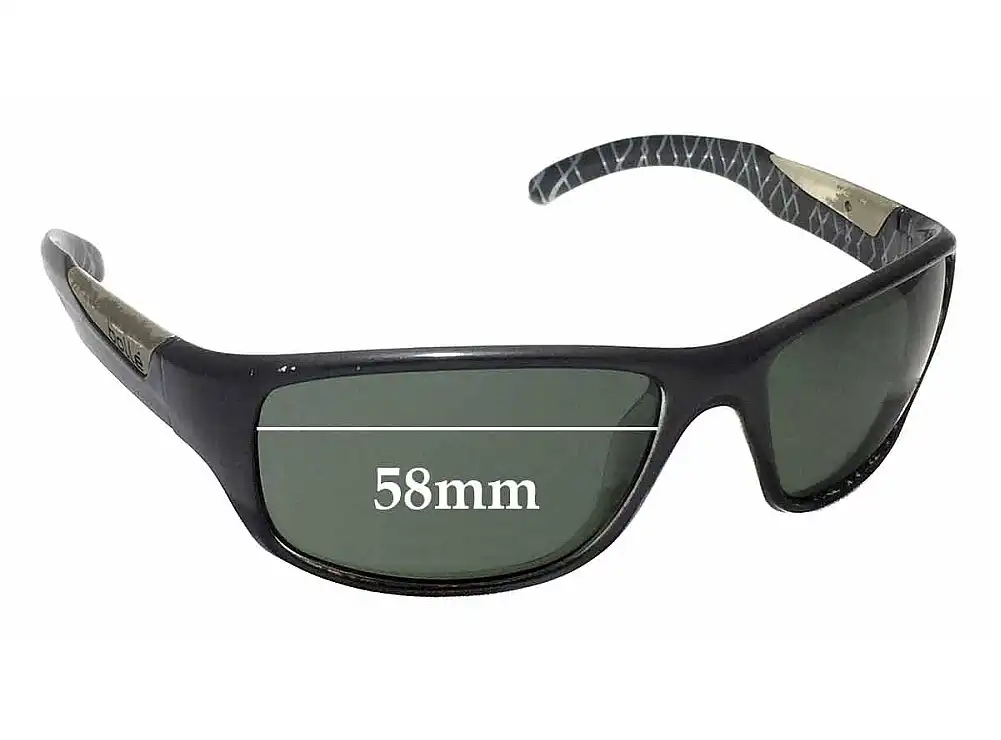 Sunglass Fix Replacement Lenses for Bolle Vibe - 58mm Wide Sunglass Fix Replacement Lenses for Bolle Vibe - 58mm Wide
