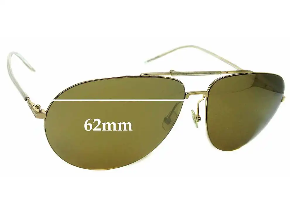 Sunglass Fix Replacement Lenses for Christian Dior Homme 0195S - 62mm Wide Sunglass Fix Replacement Lenses for Christian Dior Homme 0195S - 62mm Wide