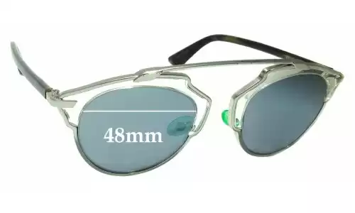 Christian Dior So Real Replacement Lenses 48mm Christian Dior So Real Replacement Sunglass Lenses - 48mm Wide