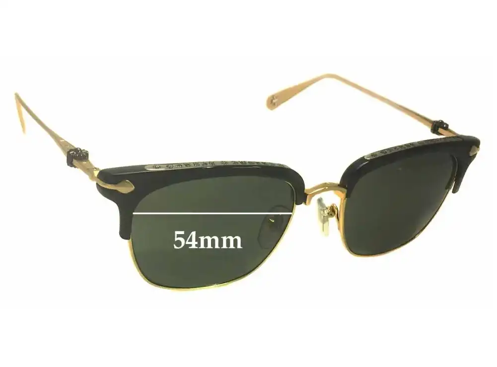 Sunglass Fix Replacement Lenses for Chrome Hearts Sluntradiction - 54mm Wide Sunglass Fix Replacement Lenses for Chrome Hearts Sluntradiction - 54mm Wide
