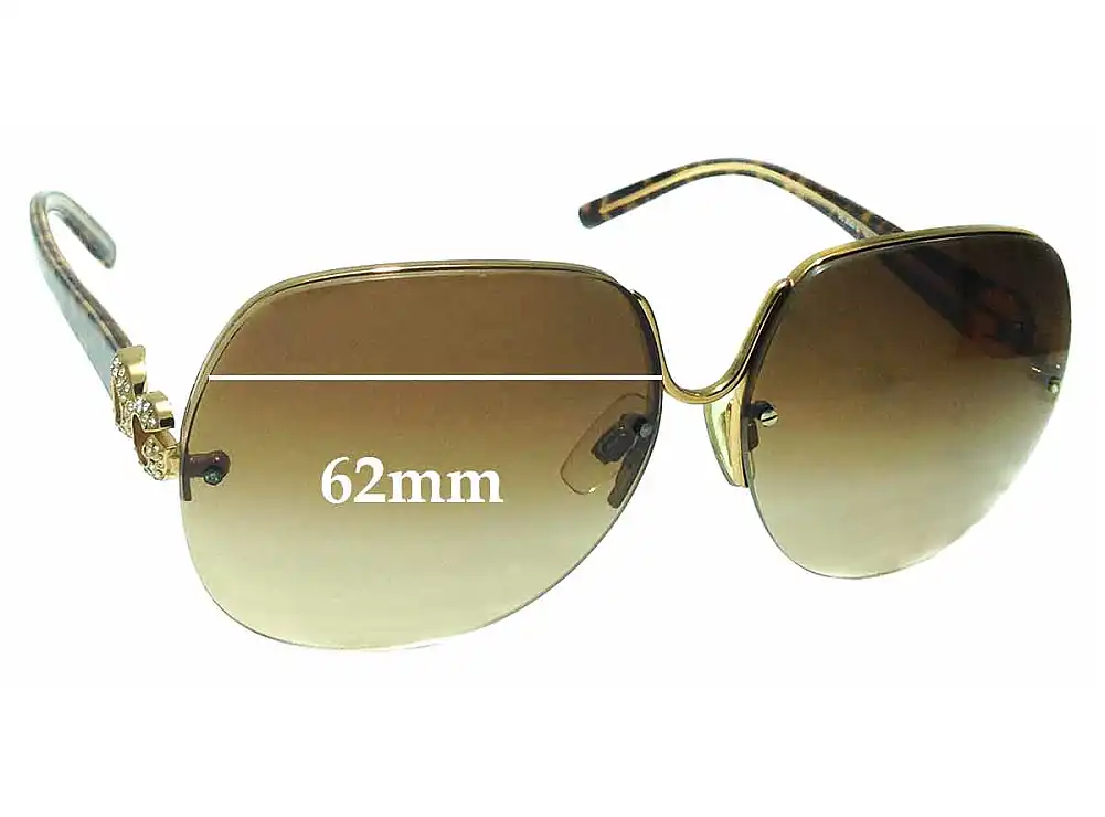 Sunglass Fix Replacement Lenses for Dolce & Gabbana DG2050B - 62mm Wide Sunglass Fix Replacement Lenses for Dolce & Gabbana DG2050B - 62mm Wide