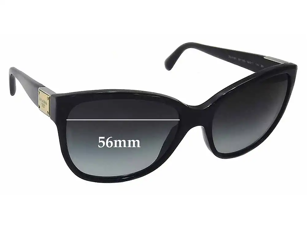 Sunglass Fix Replacement Lenses for Dolce & Gabbana DG4195 - 56mm Wide Sunglass Fix Replacement Lenses for Dolce & Gabbana DG4195 - 56mm Wide