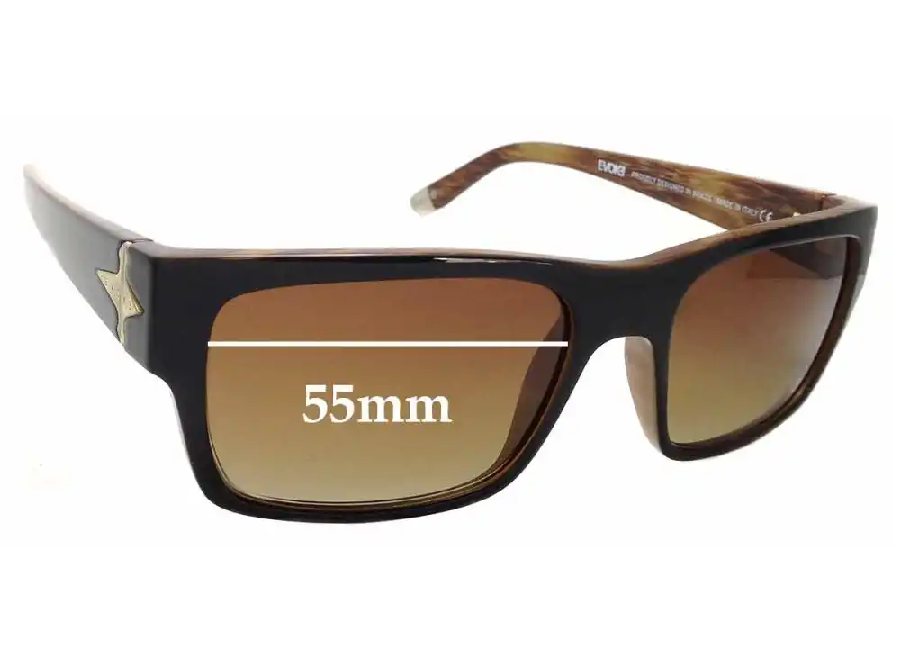 Sunglass Fix Replacement Lenses for Evoke Famiglia Capo I - 55mm Wide Sunglass Fix Replacement Lenses for Evoke Famiglia Capo I - 55mm Wide