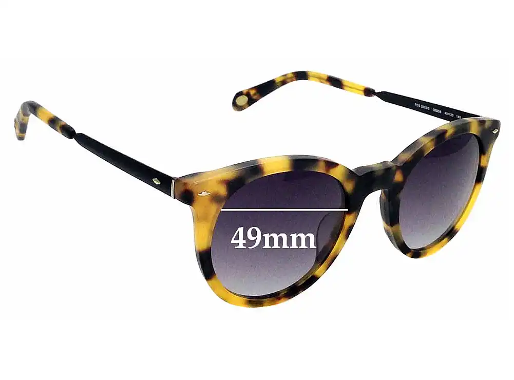 Sunglass Fix Replacement Lenses for Fossil FOS 2053/S - 49mm Wide Sunglass Fix Replacement Lenses for Fossil FOS 2053/S - 49mm Wide