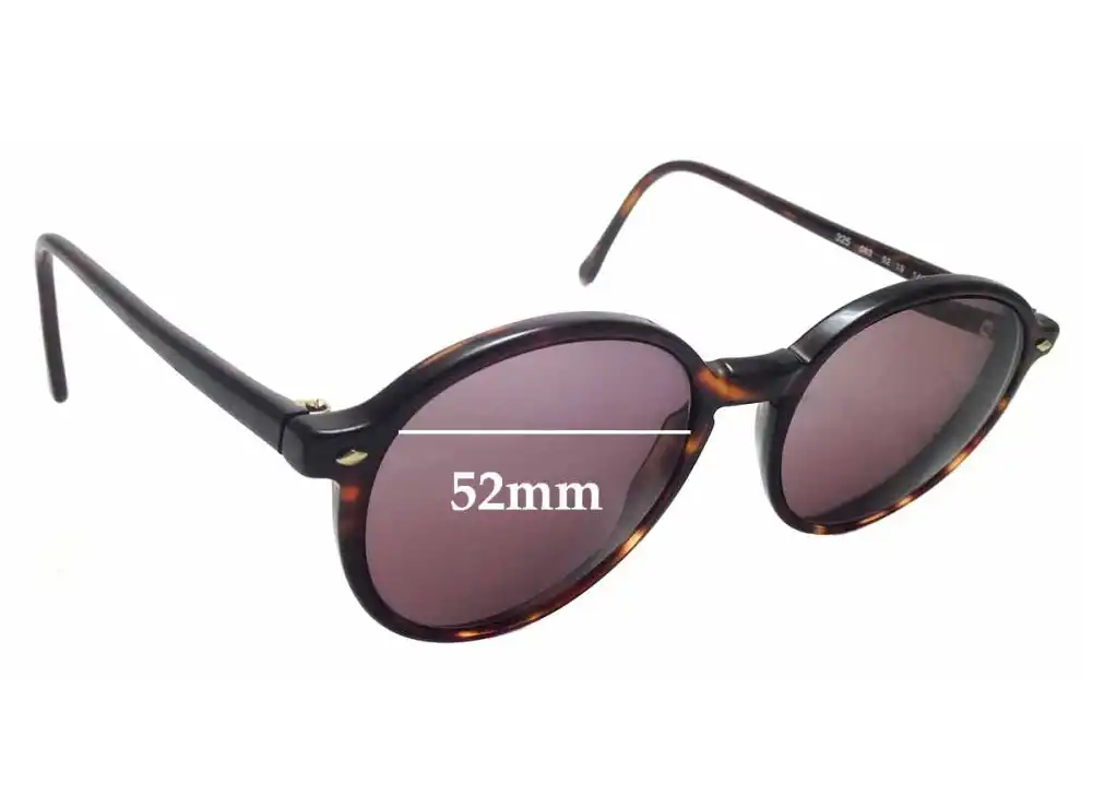 Sunglass Fix Replacement Lenses for Giorgio Armani 325 - 52mm Wide Sunglass Fix Replacement Lenses for Giorgio Armani 325 - 52mm Wide