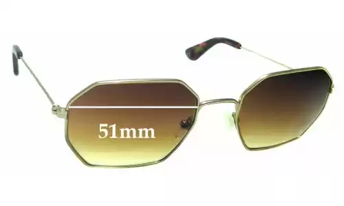 Sunglass Fix Replacement Lenses for Graz Stray l b 042-2 - 51mm Wide Sunglass Fix Replacement Lenses for Graz Stray l b 042-2 - 51mm Wide